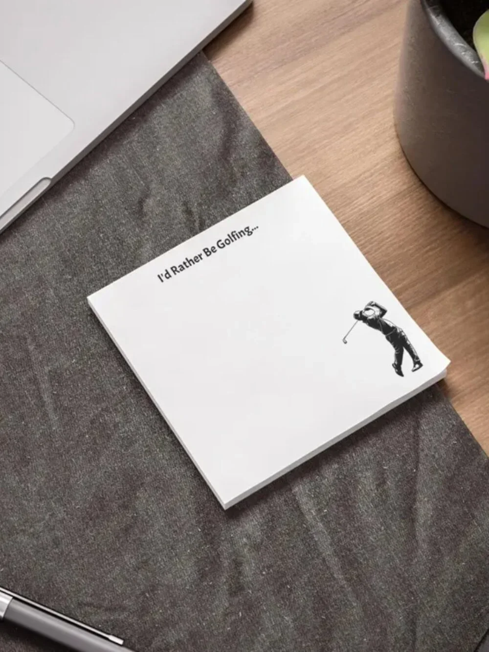 Id Rather Be Golfing Post It Notes Funny Golf Lover Stationery Gift